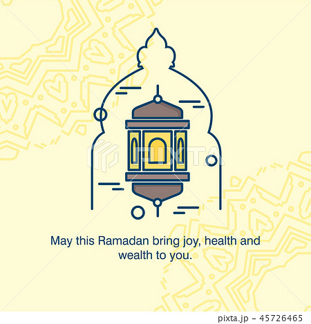 Ramadan Kareem greetings card with unique Ramadan Kareem greetings card with unique 45726465