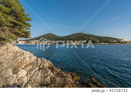 Beautiful rocky Croatian coast in Dubrovnik 45726732