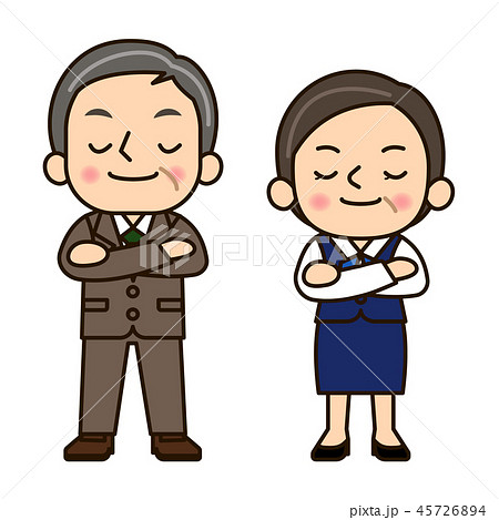 ビジネス男女3-1自慢 45726894