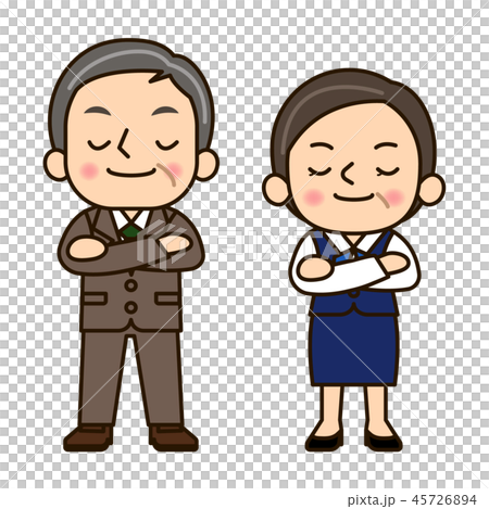 ビジネス男女3-1自慢 45726894