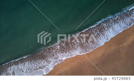 Aerial drone picture from Spanish beach  45729065