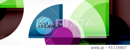 Abstract background bright circles geometric design 45729807