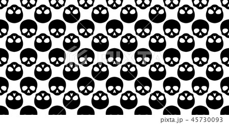 Skull seamless pattern Halloween vector Crossbones Skull seamless pattern Halloween vector Crossbones 45730093