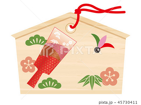 絵馬のイラストのイラスト素材