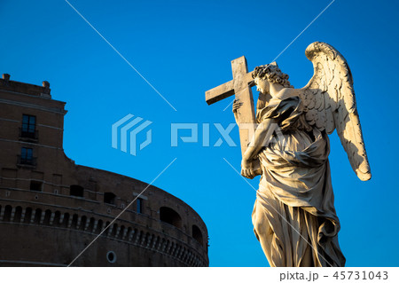 Catholic angel with cross Catholic angel with cross 45731043