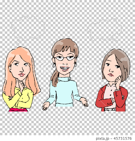 お悩み相談のイラスト素材