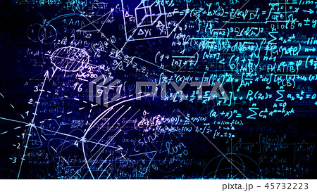 Abstract Blocks Of Mathematical Formulasのイラスト素材