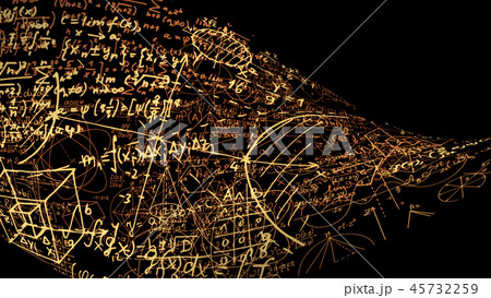 Abstract blocks of mathematical formulas 45732259