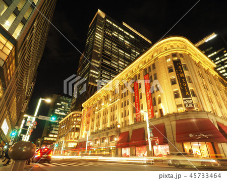 日本橋　夜景　日本橋髙島屋　本館　新館 45733464