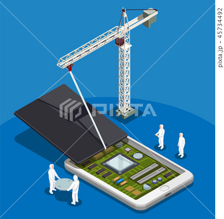 Semiconductor Isometric Composition 45734492