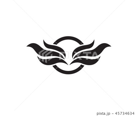 Fire and wings hot logo vectors Fire and wings hot logo vectors 45734634