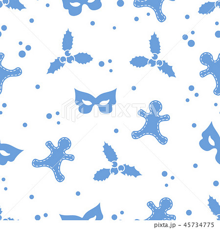 Christmas and New Year 2019 seamless pattern Christmas and New Year 2019 seamless pattern 45734775