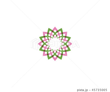 floral flower logo and symbols  45735005