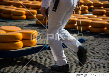 Cheese Market in Alkmaar, Netherlands Cheese Market in Alkmaar, Netherlands 45735639