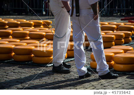 Cheese Market in Alkmaar, Netherlands Cheese Market in Alkmaar, Netherlands 45735642