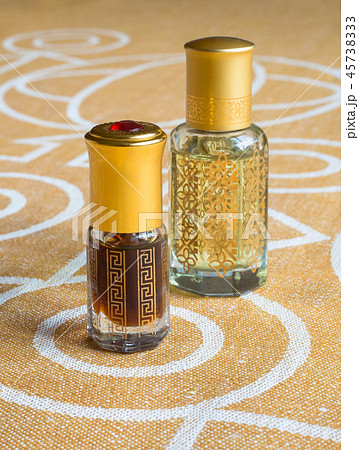 Arabian oud attar perfume in mini bottles. Arabian oud attar perfume in mini bottles. 45738333