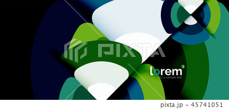 Circles and triangles geometric abstract background. Trendy abstract layout template for business or Circles and triangles geometric abstract background. Trendy abstract layout template for business or 45741051