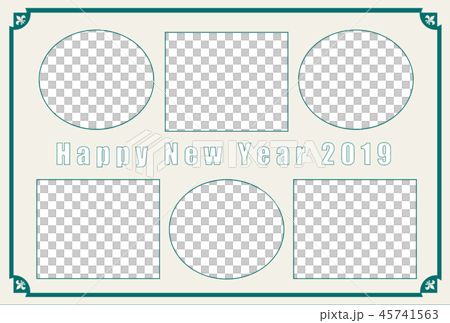 New Year card photo frame New Year card photo frame 45741563