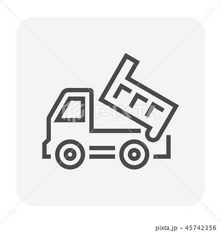 tipper truck icon 45742356