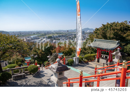 縁結び　足利織姫神社境内より　関東平野一望 45743203
