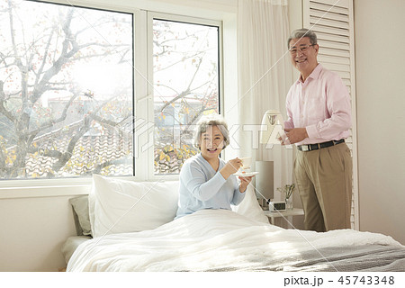 夫婦 高齢者 老人 45743348