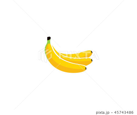 Bananan fruits vector template  logo 45743486