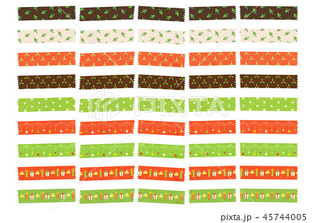マスキングテープ クリスマス のイラスト素材