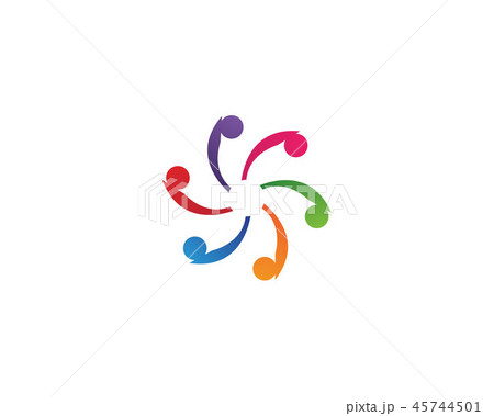 Community logo vector people template 45744501