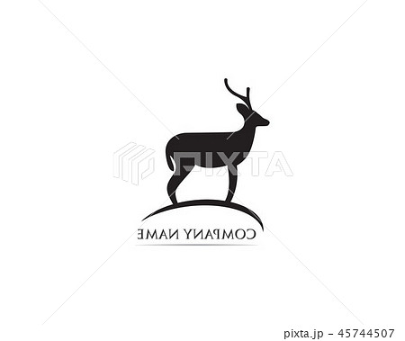 Deer logo and symbol vector 45744507