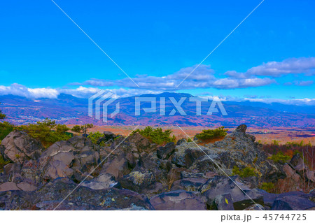 鬼押溶岩流 鬼押出園　嬬恋 上州三原の眺望 45744725