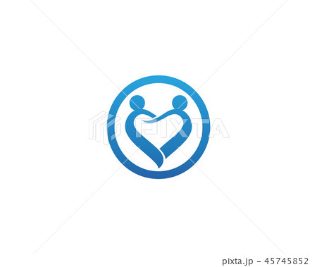 Adoption and community care Logo template vector 45745852