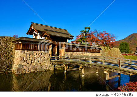 松代城跡 太鼓門 太鼓門前橋 45746895