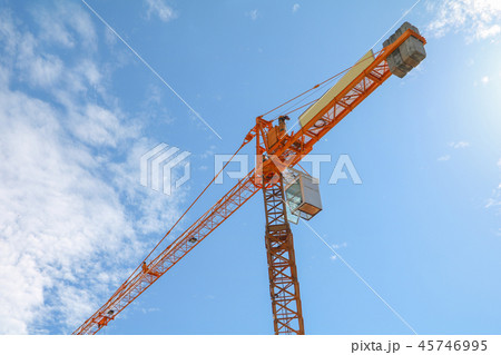 Tower crane industry Construction buildings site Tower crane industry Construction buildings site 45746995