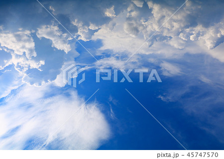 blue sky with rain cloud, art of nature beautiful  45747570