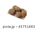 Pile of potatoes on a white background 45751663