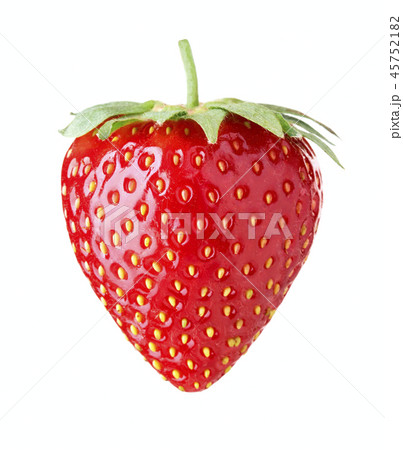 single strawberry isolated 45752182