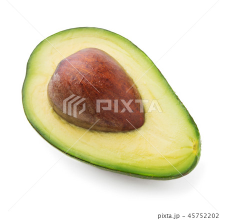 cut avocado isolated 45752202