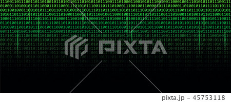 binary data code green matrix web technologyのイラスト素材 [45753118] - PIXTA