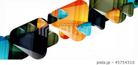 Geometric abstract background, triangles 45754318