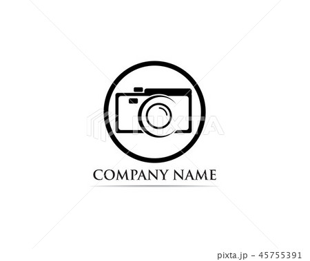 Photography Logo Vector Illustrator Blackのイラスト素材 45755391