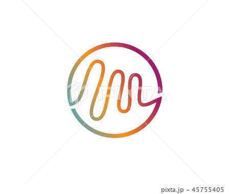 sound wave ilustration logo vector icon 45755405