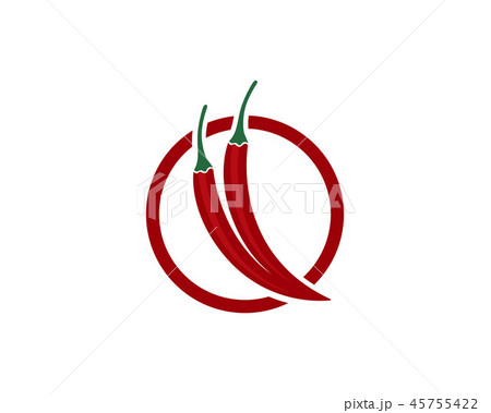 Chilli vector template logo and symbol 45755422
