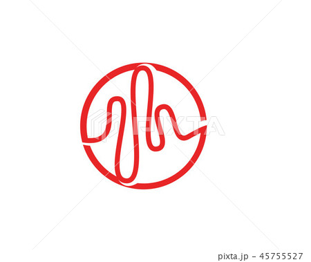 sound wave ilustration logo vector icon 45755527