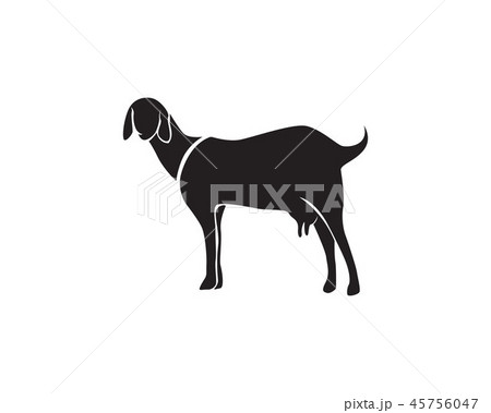 Goat black animals vector logo and symbol 45756047
