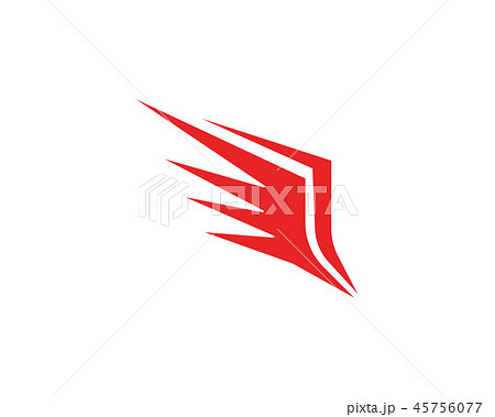 Flacon wing template icons vector  design 45756077