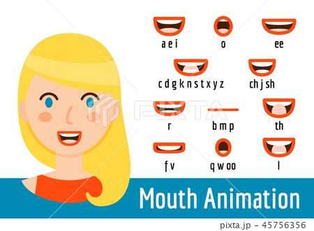 Mouth Lip Sync set 45756356