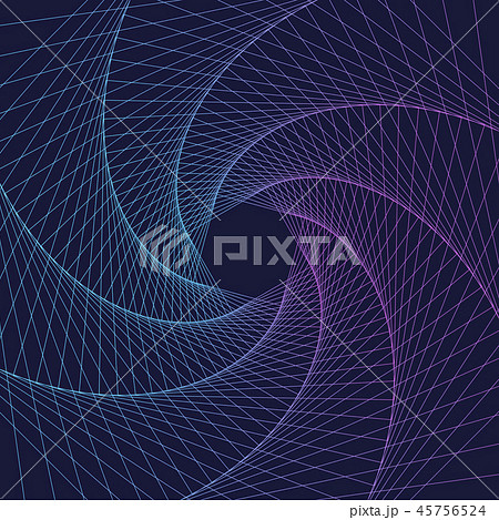 Abstract swirl hexagon vortex structure 45756524