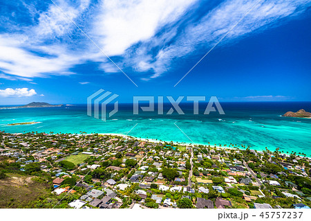 《ハワイ》ラニカイピルボックスの眺め・カイルア 45757237