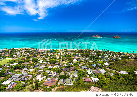 《ハワイ》ラニカイピルボックスの眺め・カイルア 45757240