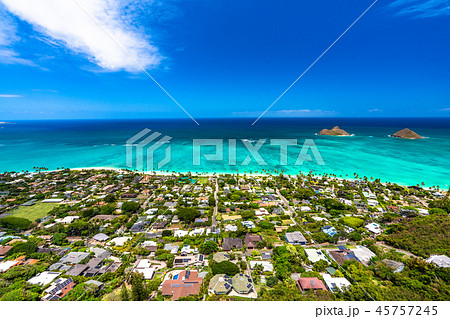 《ハワイ》ラニカイピルボックスの眺め・カイルア 45757245